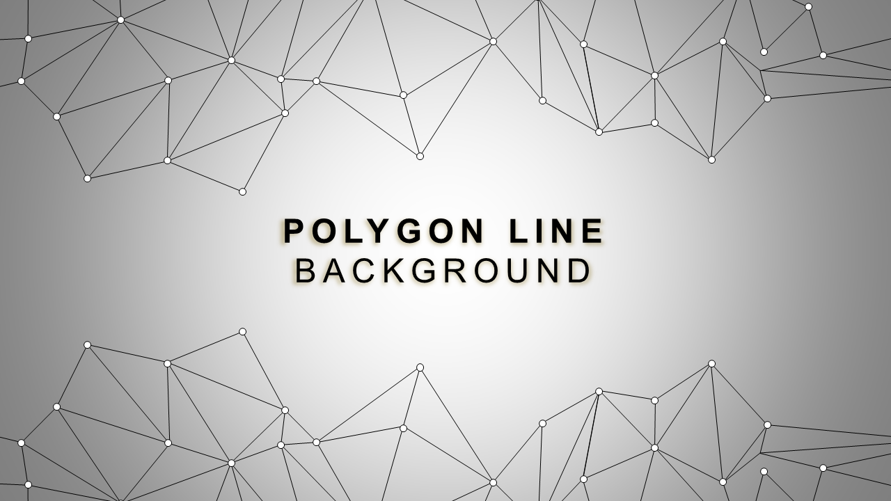 Polygonal Line Background PPT Template & Google Slides